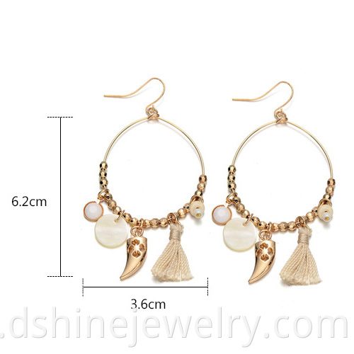 Tassel Hoop Earrings